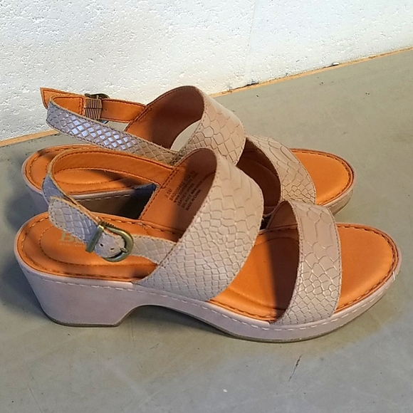 Born Shoes - Born leather faux snakeskin sandals